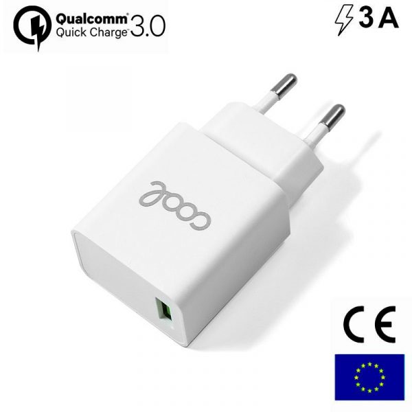 cargador red universal fast adap charger 1 x usb cool 3 amperios blanco 1