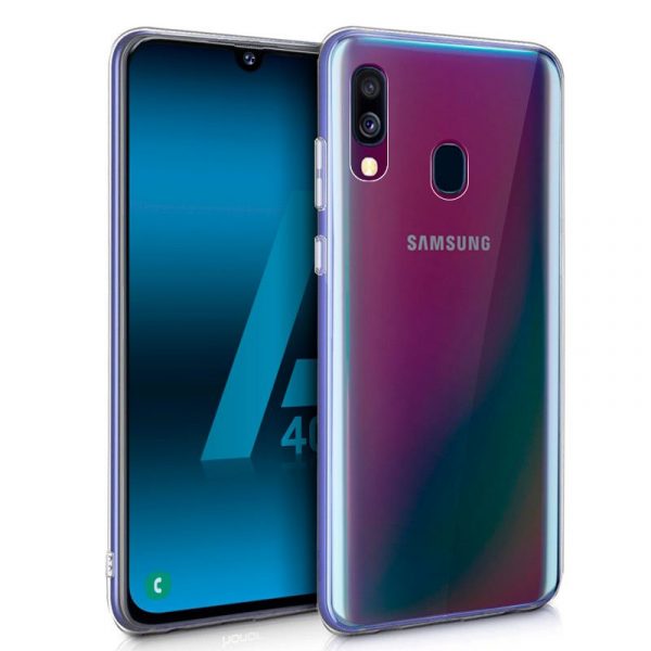 funda silicona samsung a405 galaxy a40 transparente 1