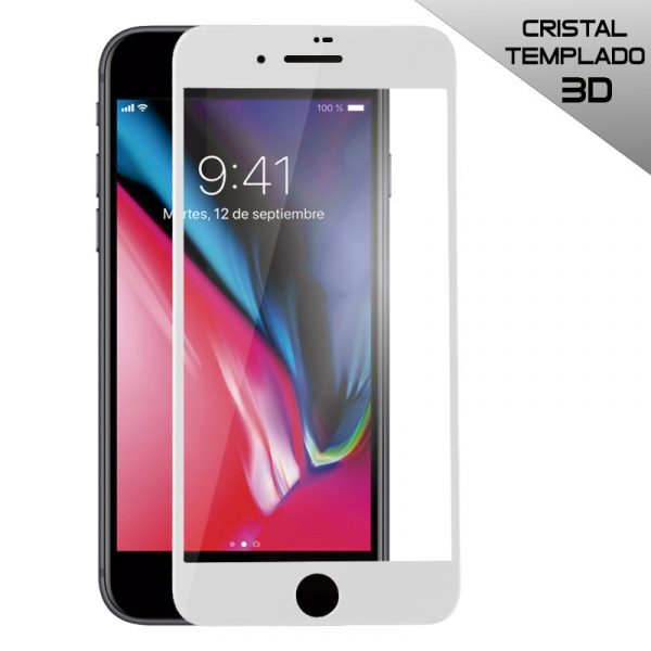 protector pantalla cristal templado iphone 7 iphone 8 full 3d blanco 1